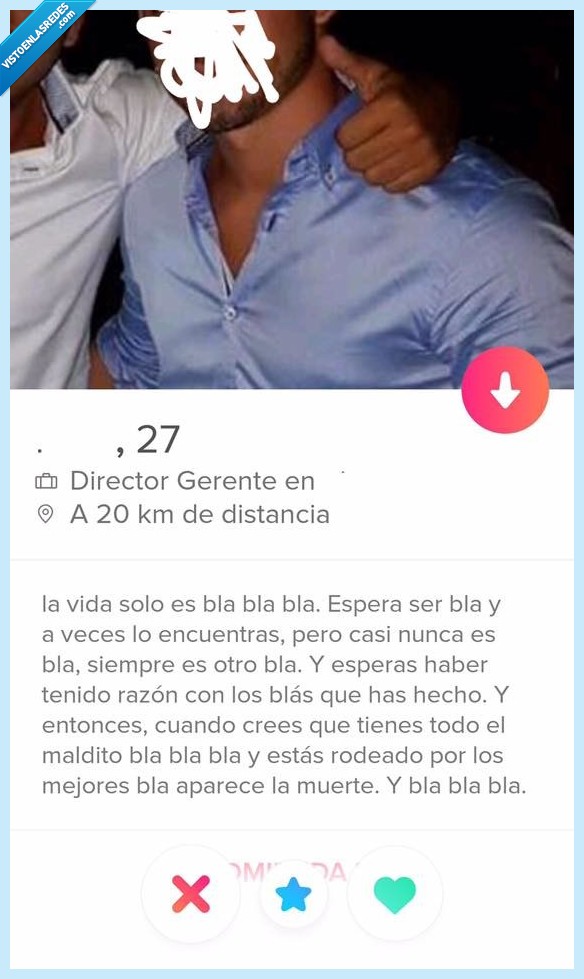 tinder,perfil,sincero