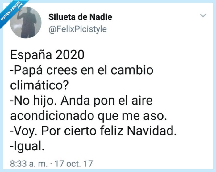 España,cambio climático,chiste,broma,papá,pregunta