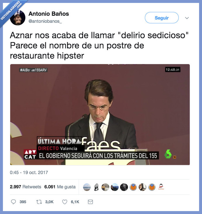 476092 - Aznar lo mismo te gobierna que te hace una carta de postres, por @antoniobanos_