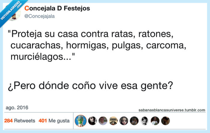 vivir,insectos,miedo