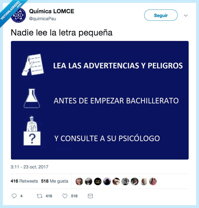 advertencias,peligro,bachillerato