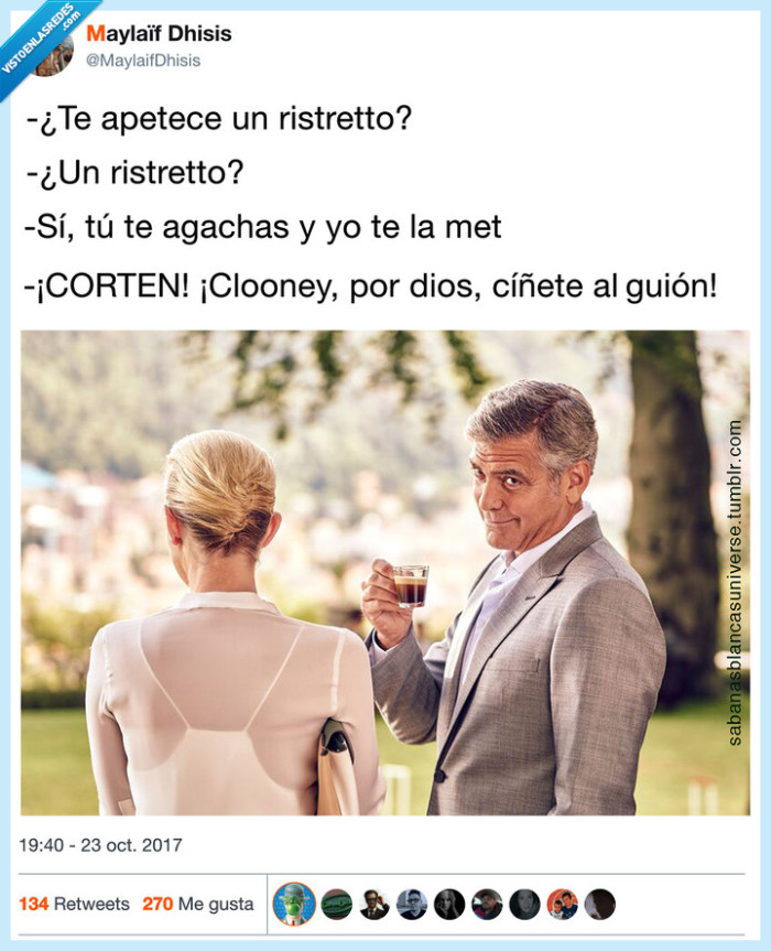 george clooney,ristretto,seduccion