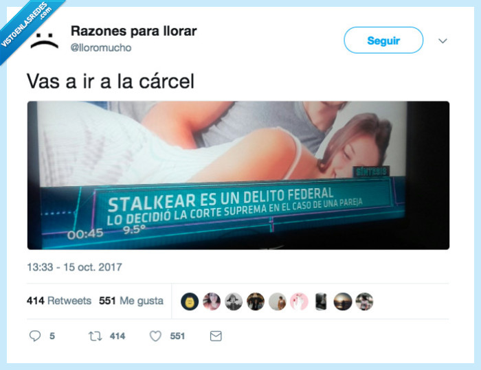 cárcel,stalkear,federal