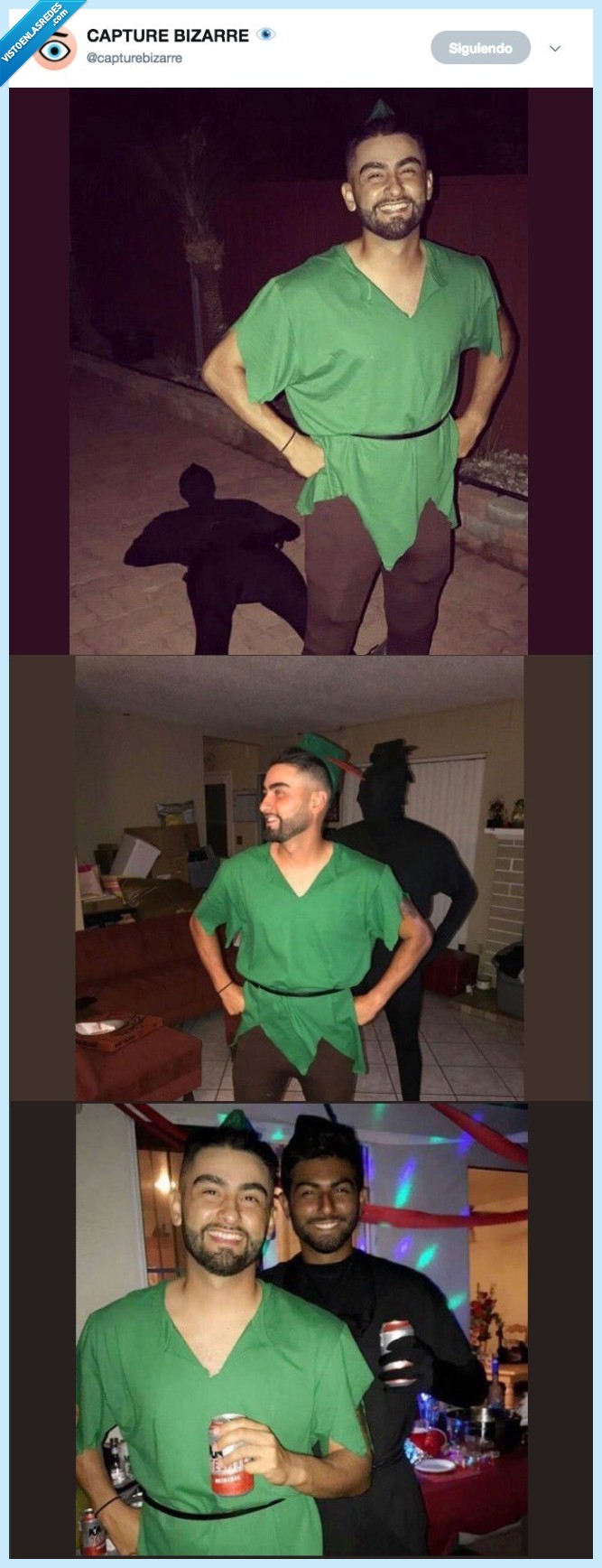 peter pan,sombra,disfraz,amigos