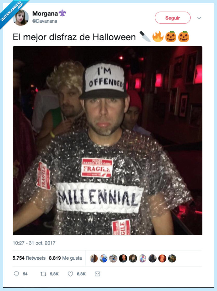 millenial,disfraz,halloween