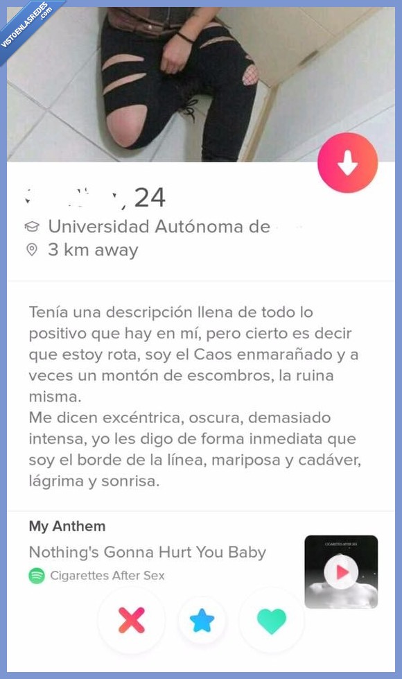 tinder,perfil,no todo esoro lo que reluce