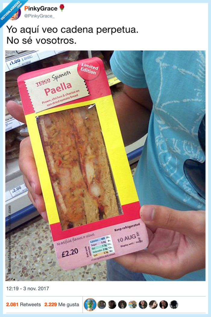 paella,sandwich,asqueroso