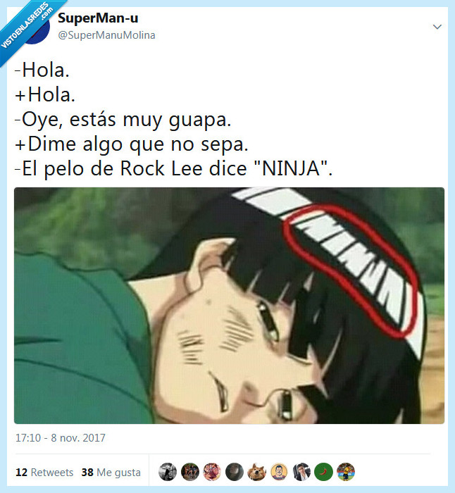 ninja,rock lee,guapa,saber