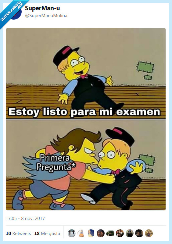 los simpsons,examen,pregunta