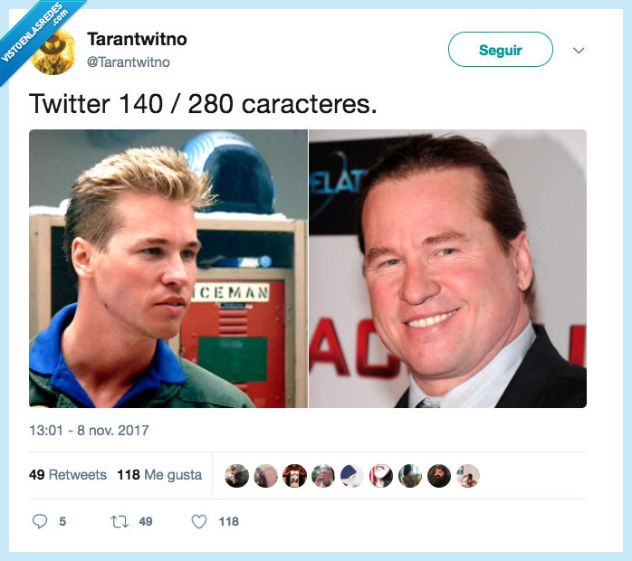 twitter,140. 280 caracteres