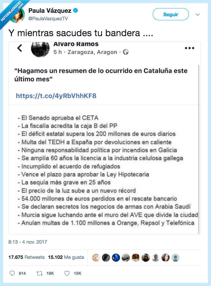 paula vazquez,verdad como puño,bandera