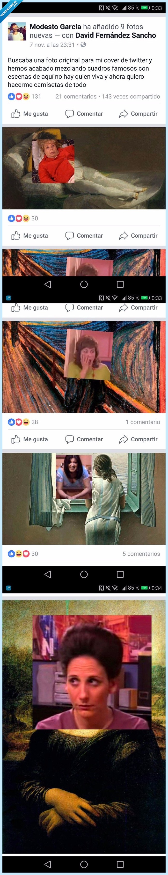 aqui no hay quien viva,cuadros,arte