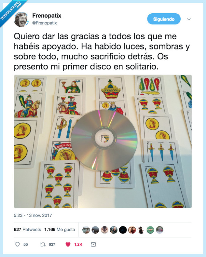 disco,solitario,gracias