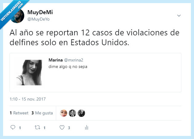 delfines,violaciones,twitter,muydeyo,dime algo que no sepa