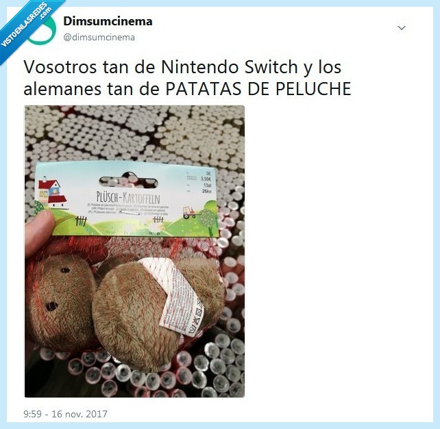 patata,alemania,juguete,raro,navidad,peluche