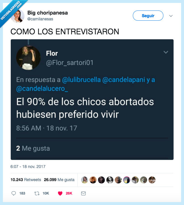 90 chicos,preferir,entrevist