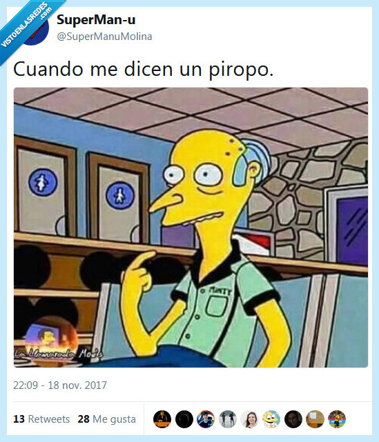 los simpsons,burns,piropo