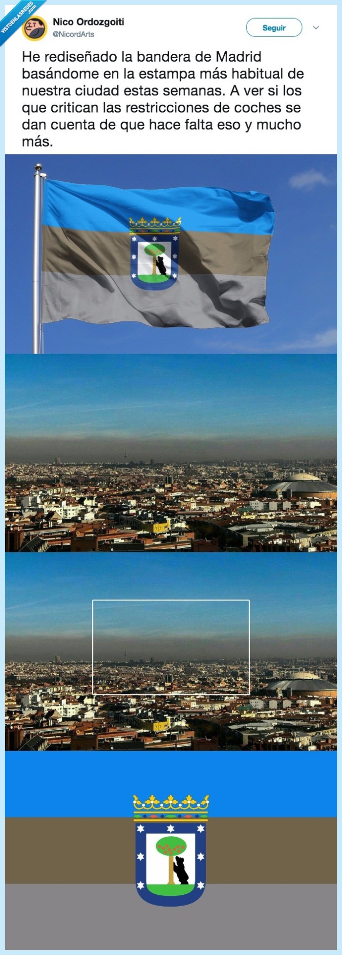 bandera,contaminación,madrid