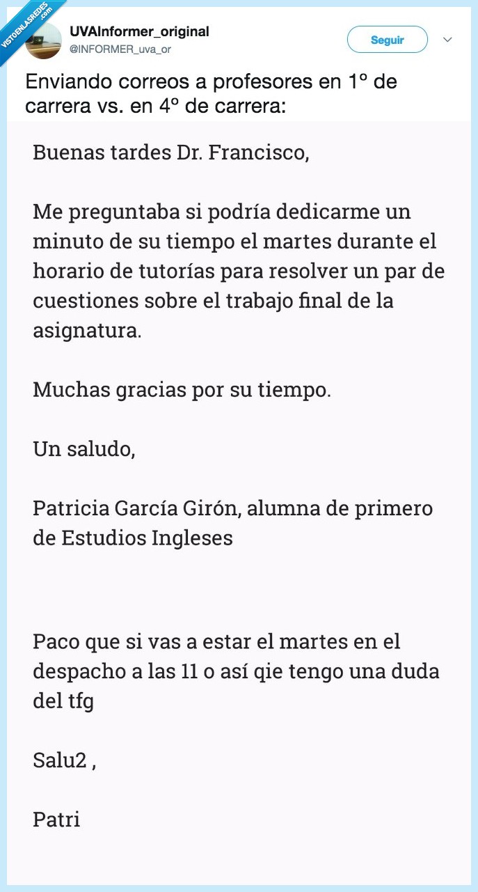 correos,profesor 1º