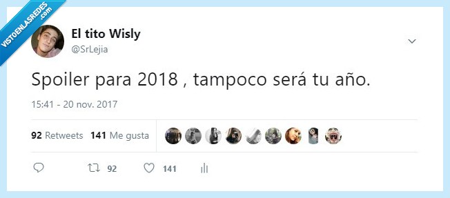 Spoiler,2018,tampoco,es,tu,año,twitter