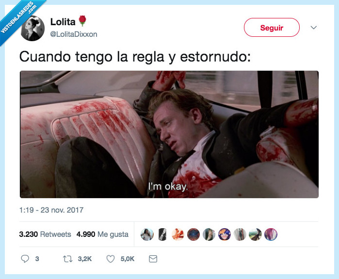 estornudar,sangre,regla