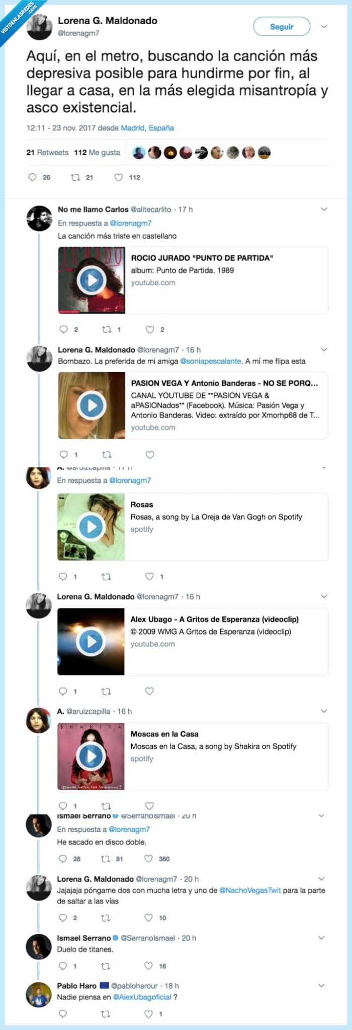 ismael serrano,canción triste