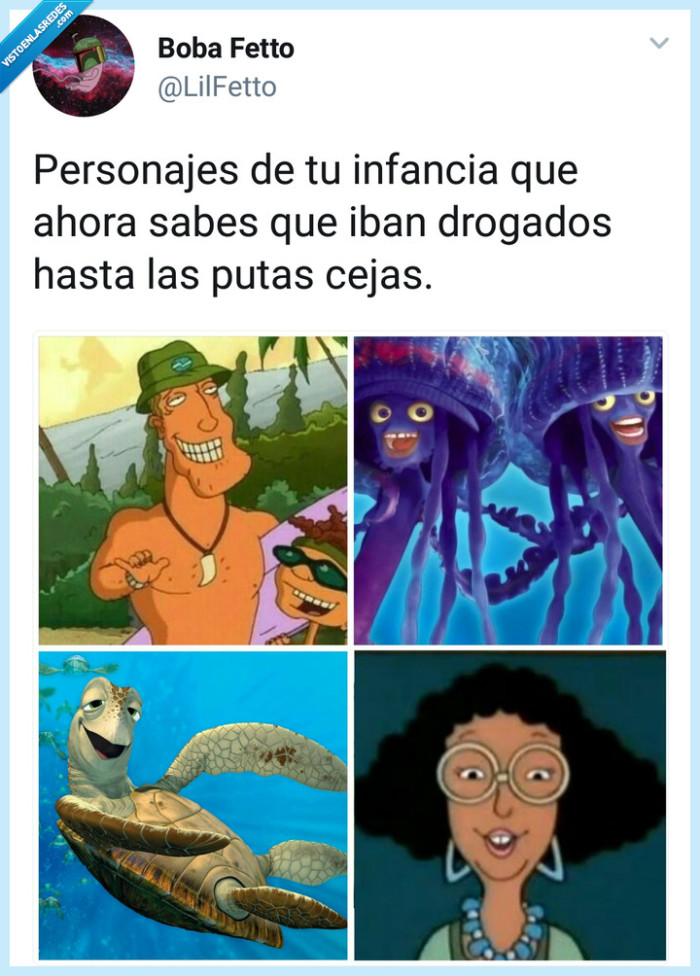 Raimundo,rocket power,el espanta tiburones,nemo,tortuga,la banda del patio,droga,infancia