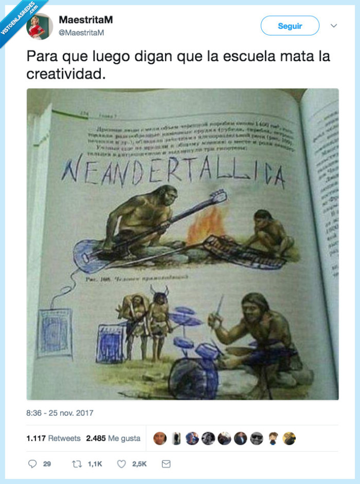 escuela,metallica,meme