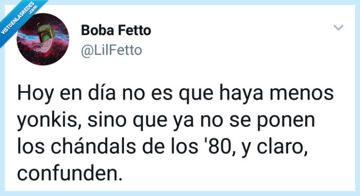 Yonkis,chandal,80,confundir