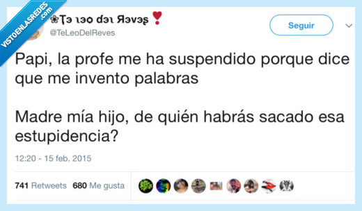 profe,suspender,inventar,palabras