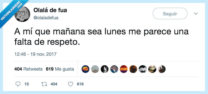 lunes,falta de respeto