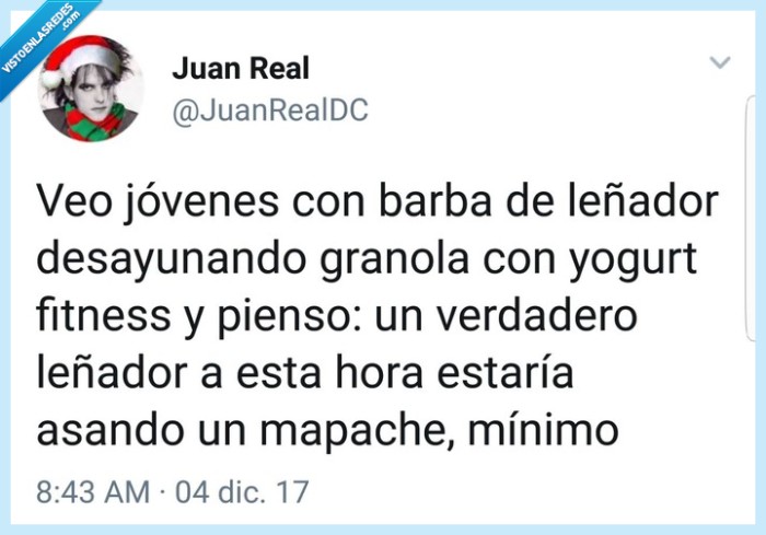 barba,leñador,mapache,desayuno,fitness