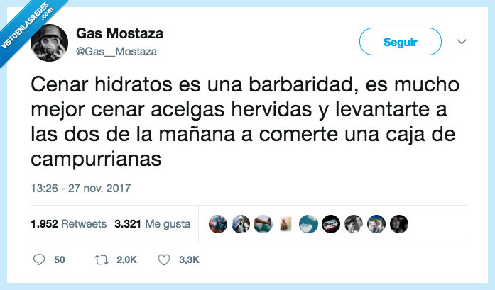 cenar,hidratos,barbaridad