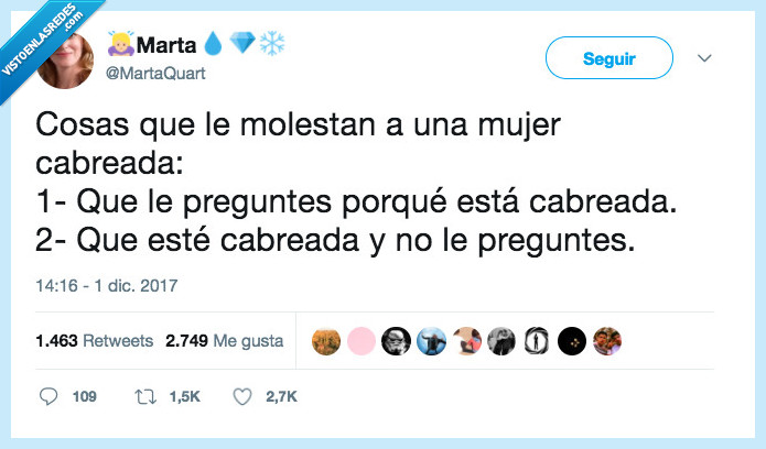 mujeres,enfado,sin motivo