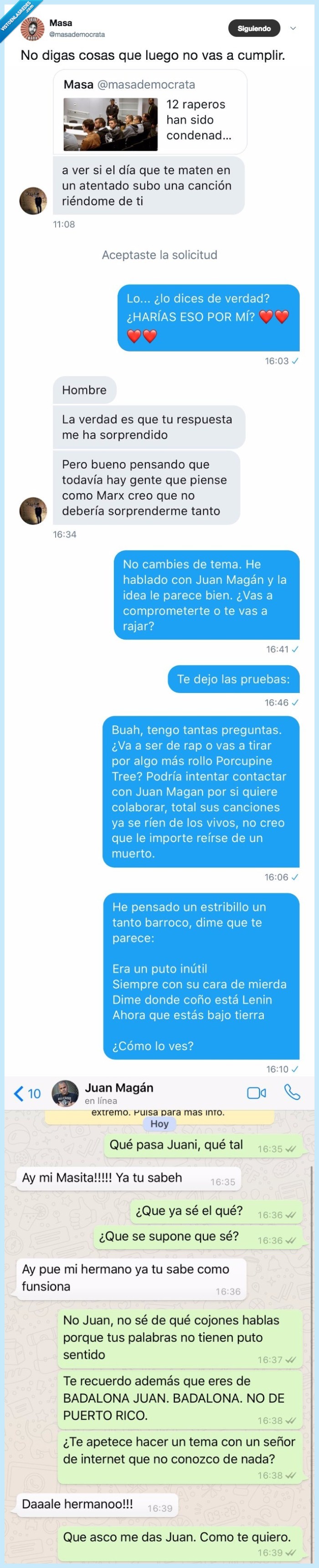 masa,cumplir,amenazas