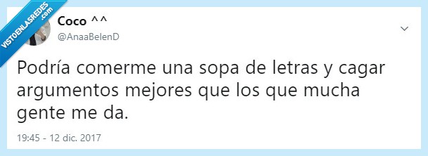 #Excusas #Argumentos #SopaDeLetras