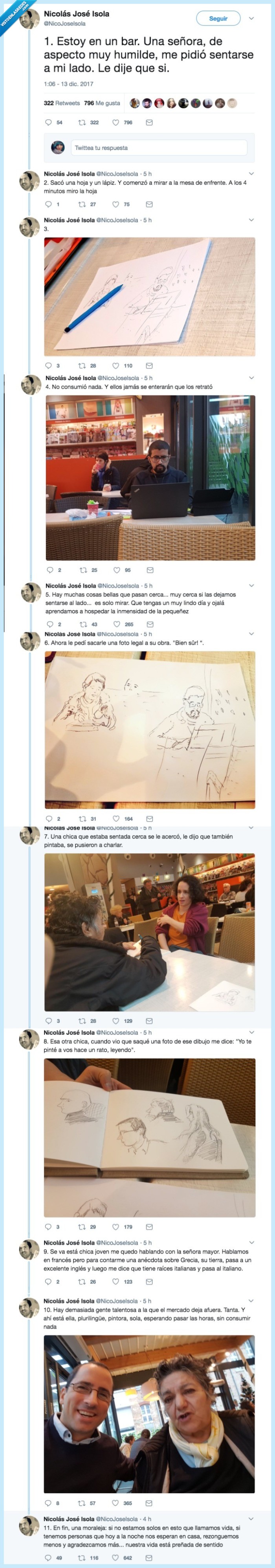 bar,señora,aspecto,sentarse