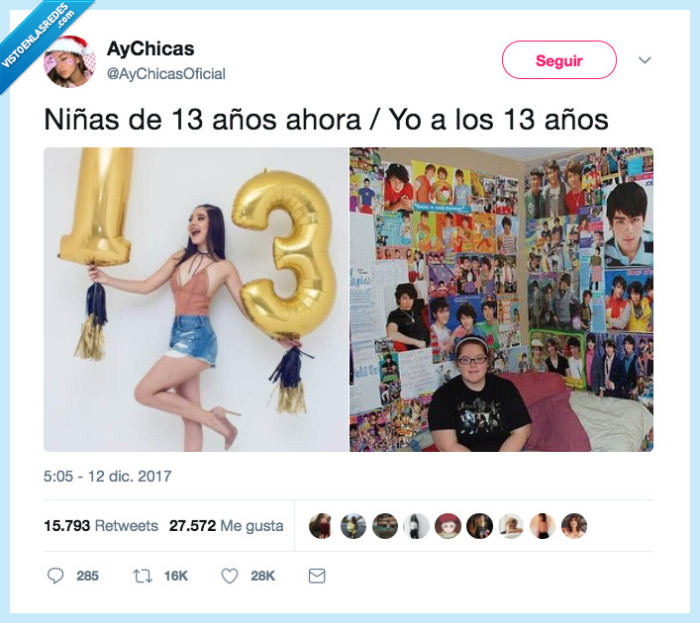 niñas,13 años