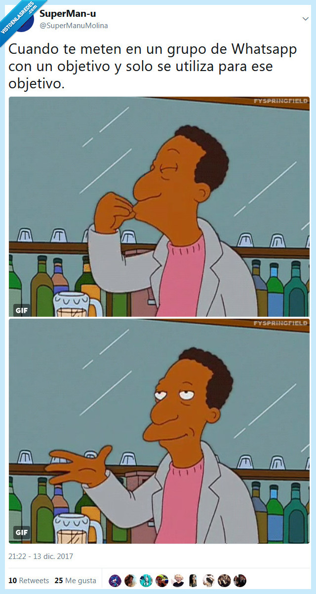 los simpsons,carl,grupo,whatsapp,objetivo