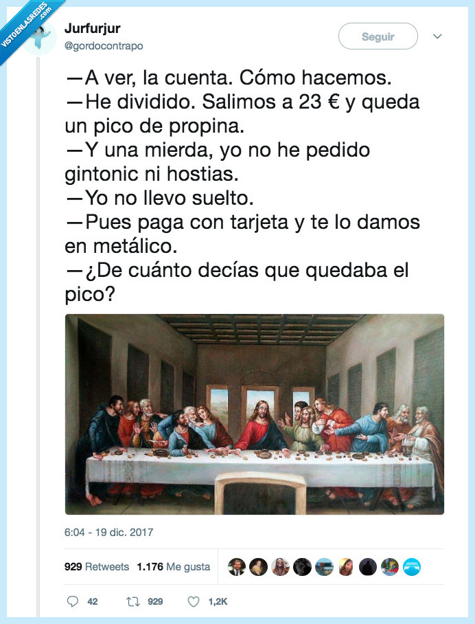 ultima cena,dividir,salir