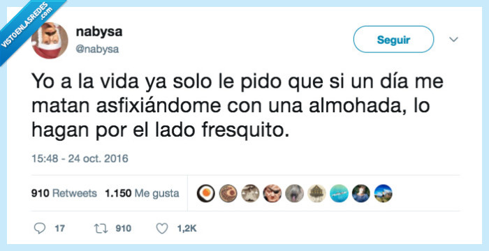 vida,fresquito,lado almohada