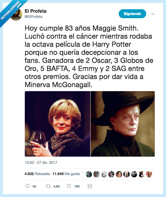 profesora mcgonagall,minerva,premio,harry