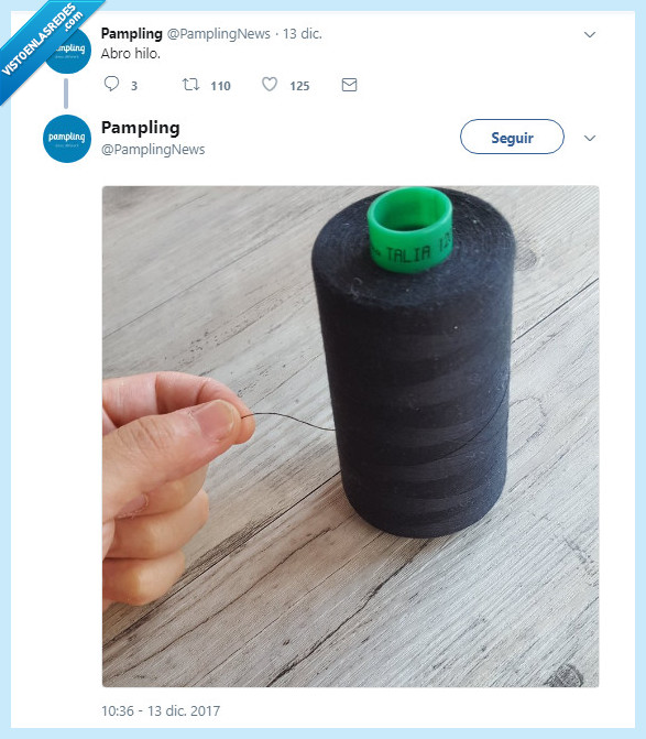 480010 - Abro hilo: literalmente