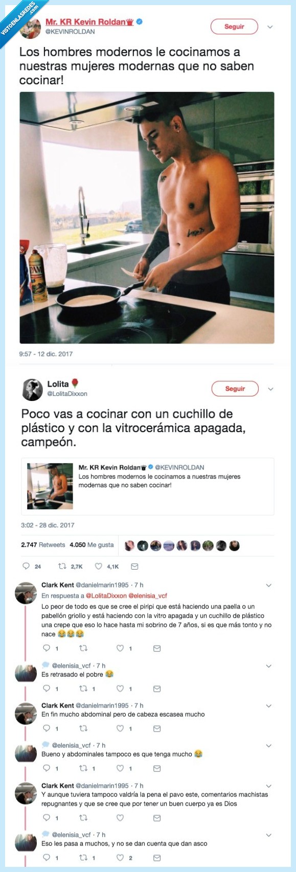 hombre,cocinar,tonto