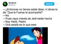 Enlace a De Heidi a Jedi, por @Alcalinus_