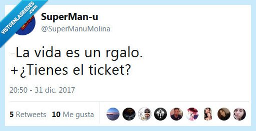 regalo,ticket,vida
