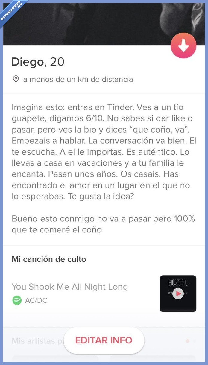 tinder,twitter,biografia