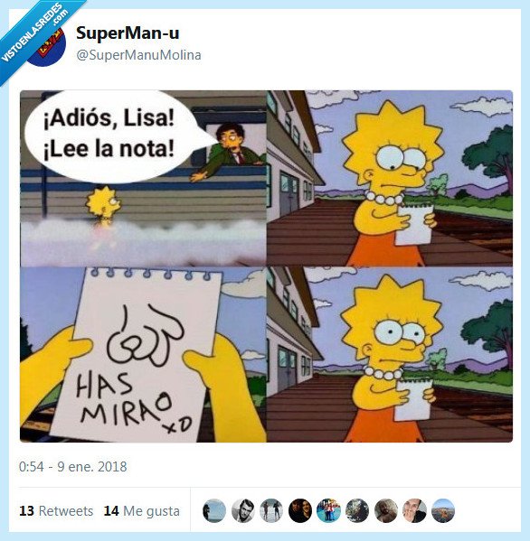 nota,los simpsons,lisa