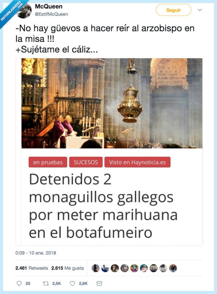 botafumeiro,arzobispo,mandanga