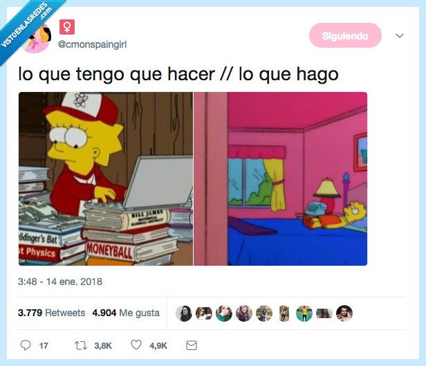 lisa,hacer,estudiar,tiempo